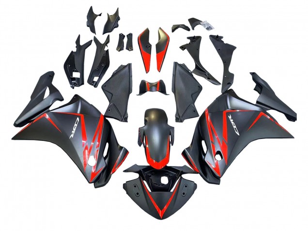 Comprar Carenados Moto Honda CBR250RR 2011-2015 - Negro Mate Rojo Raya