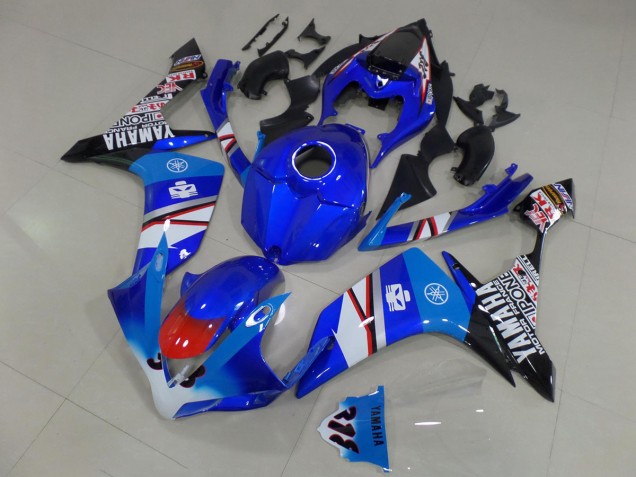 Comprar Carenados Moto Yamaha YZF R1 2007-2008 - Azul Blanco Rojo Negro