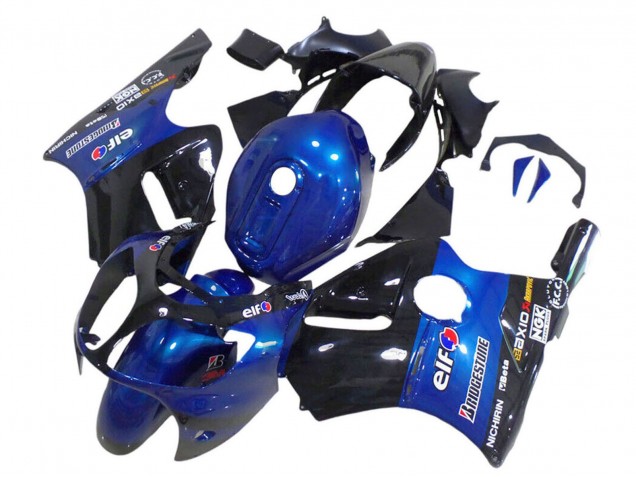 Comprar Carenados Moto Kawasaki ZX12R 2000-2001 - Azul Negro Brillante Elf Bridgestone