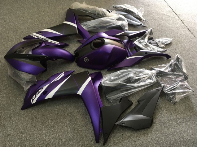 Comprar Carenados Moto Yamaha YZF R3/R25 2015-2018 - Blanco Púrpura Negro Mate