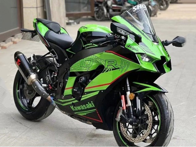 Comprar Carenados Moto Kawasaki ZX10R 2021-2025 - Verde Negro Rojo Raya