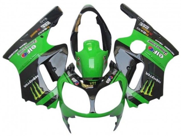Comprar Carenados Moto Kawasaki ZX12R 2002-2006 - Verde Negro Brillante Elf Touch4 Monstruo