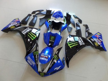Comprar Carenados Moto Yamaha YZF R1 2012-2014 - Azul Blanco Negro Brillante Verde Graves Yamalube Monstruo