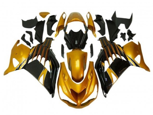 Comprar Carenados Moto Kawasaki ZX14R ZZR1400 2012-2024 - Oro Negro Brillante