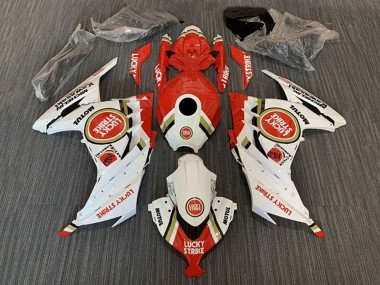 Comprar Carenados Moto Kawasaki EX300 2013-2024 - Blanco Rojo Lucky Strike