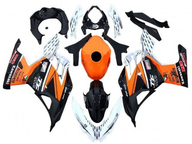Comprar Carenados Moto Kawasaki Ninja 400 2018-2024 - Naranja Blanco Negro
