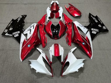 Comprar Carenados Moto BMW S1000RR 2009-2014 - Blanco Rojo Negro Brillante Castrol
