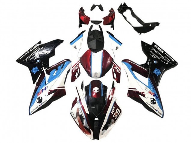 Comprar Carenado Moto BMW S1000RR 2017-2018 - Blanco Azul Rojo Negro Brillante