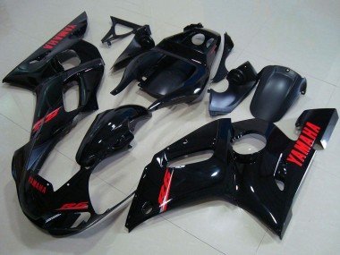 Comprar Carenados Moto Yamaha YZF R6 1998-2002 - Negro Brillante Rojo Calcomanías