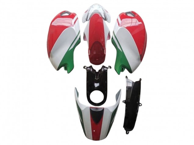 Comprar Carenados Moto Ducati Monster 696 796 1100 1100S 2008-2012 - Blanco Rojo Verde