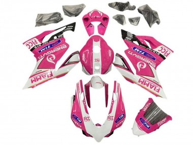 Comprar Carenados Moto Ducati Panigale 899/1199 2011-2014 - Rosa Blanco Negro Brillante Fiamm