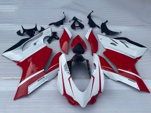 Comprar Carenado Moto Ducati Panigale 1199 2011-2014 - Blanco Rojo Negro Brillante