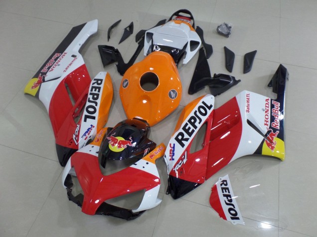 Comprar Carenados Moto Honda CBR1000RR 2004-2005 - Naranja Blanco Rojo Negro Brillante Repsol Rojo Bull HRC