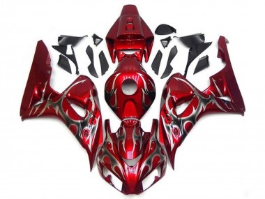 Comprar Carenados Moto Honda CBR1000RR 2006-2007 - Rojo Plata Tribal