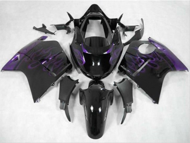 Comprar Carenado Moto Honda CBR1100XX Blackbird 1996-2007 - Negro Brillante Púrpura Llama