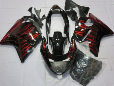 Comprar Carenados Moto Honda CBR1100XX Blackbird 1996-2007 - Negro Brillante Rojo Llama