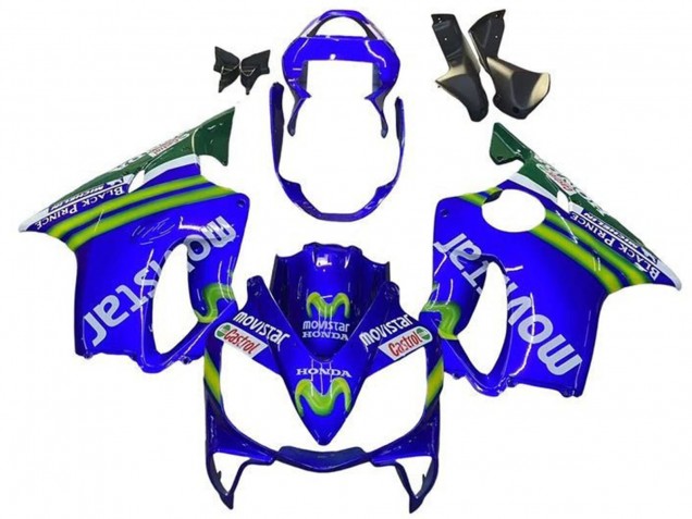 Comprar Carenados Moto Honda CBR600 F4i 2001-2003 - Azul Verde Blanco MoviStar