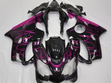 Comprar Carenados Moto Honda CBR600 F4i 2004-2007 - Negro Brillante Rosa Llama