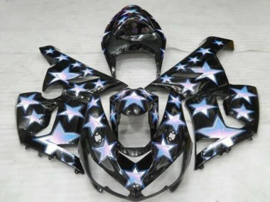 Comprar Carenados Moto Kawasaki ZX6R 2005-2006 - Negro Azul Blanco Estrella