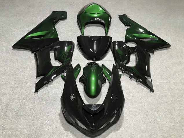 Comprar Carenados Moto Kawasaki ZX6R 2005-2006 - Verde Negro Brillante