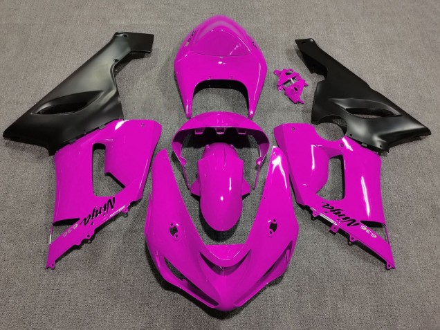 Comprar Carenados Moto Kawasaki ZX6R 2005-2006 - Rosa Negro Mate