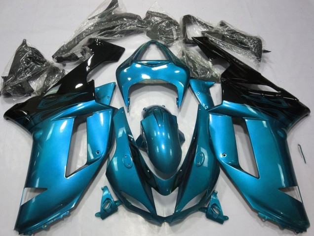 Comprar Carenados Moto Kawasaki ZX6R 2007-2008 - Azul Claro Negro