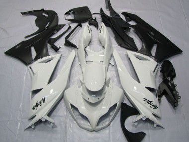 Comprar Carenados Moto Kawasaki ZX6R 2009-2012 - Blanco Negro Mate