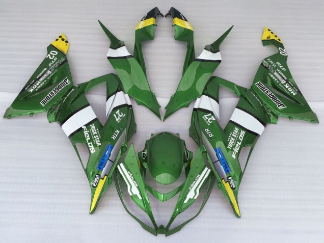 Comprar Carenados Moto Kawasaki ZX6R 2013-2018 - Verde Amarillo Azul Blanco