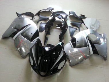 Comprar Carenados Moto Suzuki GSXR 1300 Hayabusa 1996-2007 - Negro Brillante Plata Chrome