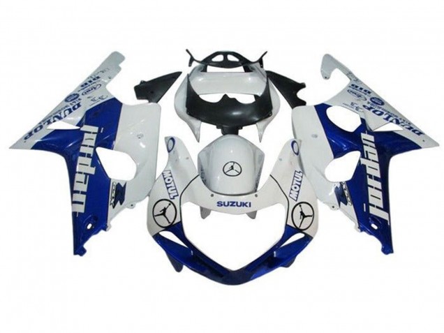 Comprar Carenados Moto Suzuki GSXR1000 2000-2002 - Blanco Azul Jordan Dunlop