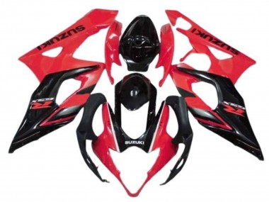 Comprar Carenados Moto Suzuki GSXR 1000 2005-2006 - Rojo Negro Brillante Raya