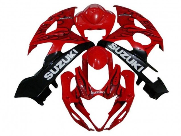 Comprar Carenados Moto Suzuki GSXR 1000 2005-2006 - Rojo Negro Llama Blanco