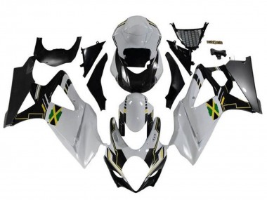 Comprar Carenados Moto Suzuki GSXR 1000 2005-2006 - Blanco Negro Amarillo Jamaica