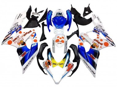 Comprar Carenados Moto Suzuki GSXR 1000 2005-2006 - Blanco Azul Naranja Amarillo Dark Dog