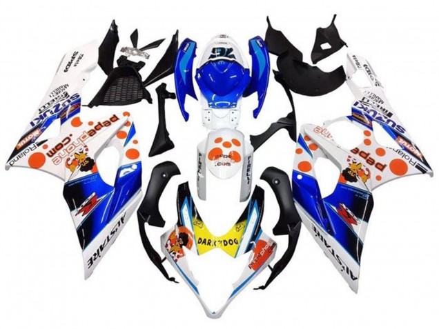 Comprar Carenados Moto Suzuki GSXR 1000 2005-2006 - Blanco Azul Naranja Amarillo Dark Dog