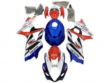 Comprar Carenados Moto Suzuki GSXR 1000 2005-2006 - Blanco Rojo Azul Negro Raya