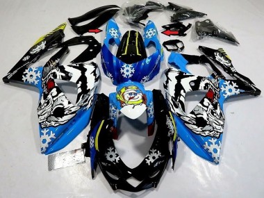 Comprar Carenados Moto Suzuki GSXR 1000 2009-2016 - Azul Negro Blanco Nieve