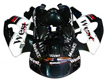 Comprar Carenados Moto Suzuki GSXR 600 / GSXR 750 1996-2000 - Negro Blanco West