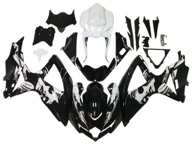 Comprar Carenados Moto Suzuki GSXR 600 / GSXR 750 2008-2010 - Blanco Negro Brillante Leyla