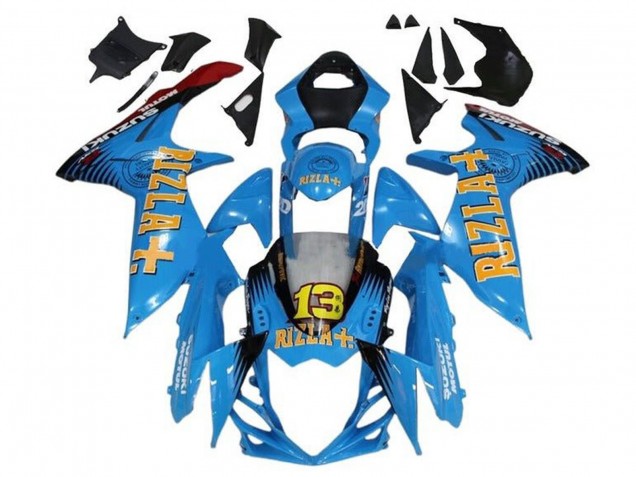 Comprar Carenados Moto Suzuki GSXR 600 / GSXR 750 2011-2024 - Azul Amarillo Rojo Negro Rizla 13