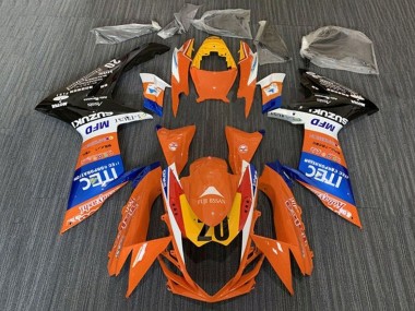 Comprar Carenados Moto Suzuki GSXR 600 / GSXR 750 2011-2024 - Naranja Azul Blanco Negro Amarillo 20