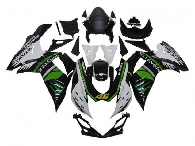 Comprar Carenados Moto Suzuki GSXR 600 / GSXR 750 2011-2024 - Blanco Verde Negro Monstruo 46