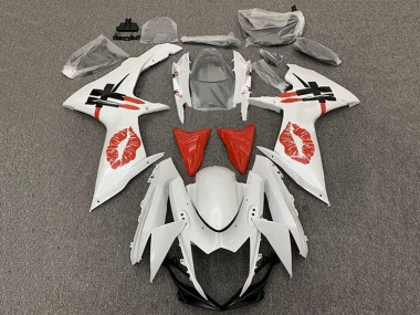 Comprar Carenados Moto Suzuki GSXR 600 / GSXR 750 2011-2024 - Blanco Rojo Lipstick Kiss