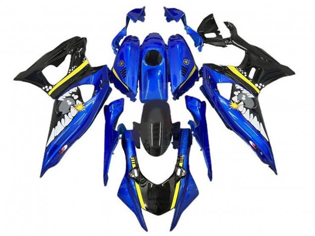 Comprar Carenados Moto Yamaha YZF R7 2021-2024 - Azul Negro Amarillo Tiburón