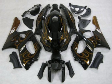Comprar Carenados Moto Yamaha YZF600R Thundercat 1996-2007 - Negro Oro Oscuro Llama