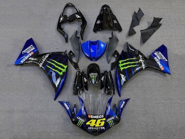 Comprar Carenados Moto Yamaha YZF 1000 R1 2012-2014 - Negro Brillante Azul Verde Monstruo Energy ENEOS Yamalube