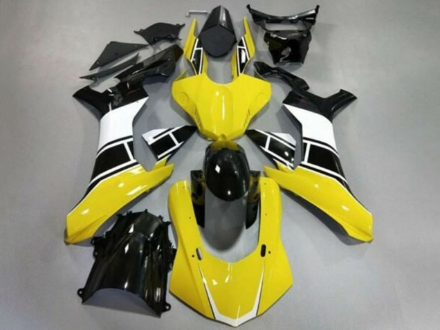 Comprar Carenados Moto Yamaha YZF 1000 R1 2020-2025 - Amarillo Blanco Negro Brillante