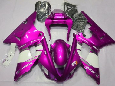 Comprar Carenados Moto Yamaha YZF 1000 R1 2000-2001 - Raspberry Blanco Plata
