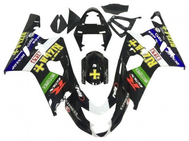 Comprar Carenados Moto Suzuki GSXR 600 / GSXR 750 2004-2005 - Negro Brillante Azul Verde Amarillo Rizla