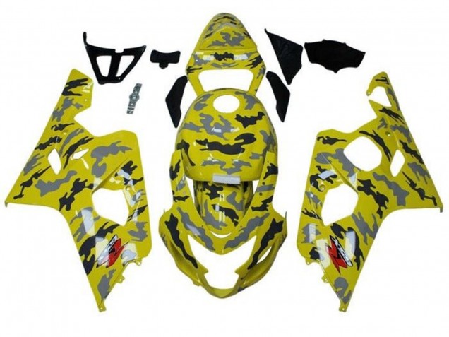 Comprar Carenados Moto Suzuki GSXR 600 / GSXR 750 2004-2005 - Amarillo Negro Gris Camouflage